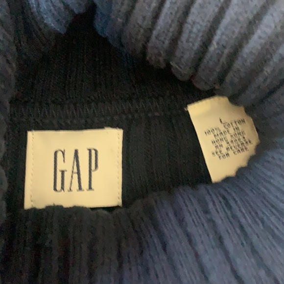 GAP blue turtleneck sweater size L - Picture 2 of 2
